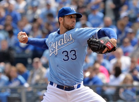 JAMES SHIELDS VS THE WHITESOX IN 2014 (photo Peter G. Aiken / USA TODAY Sports)