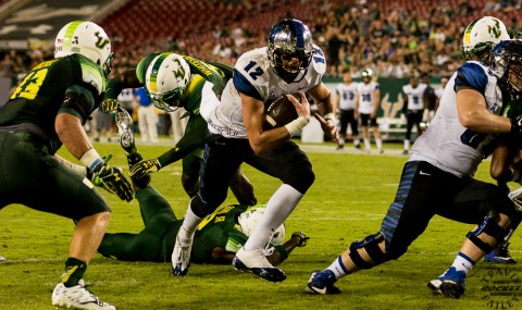 Paxton Lynch sneaks in for pay dirt vs. USF (photo Travis Failey / RSEN)