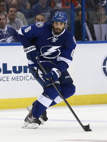  Jason Garrison scores two goals including the electrifying 3 on 3 OT winner. (photo by Kim Klement / USA TODAY Sports)