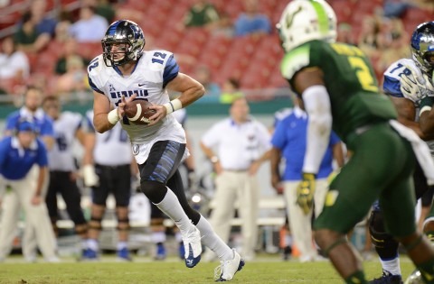  QB Paxton Lynch and the Memphis Tigers were slowed but still came away with a win (USA TODAY Sports / Jonathan Dyer)
