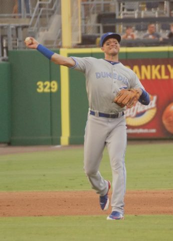 Tulowitzki Throwing From Short (EDDIE MICHELS PHOTO)